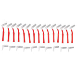 25Pcs L Shape Push Pull Interdental Brush Oral Care Teeth Whitening Dental Tooth Pick Tooth Orthodontic Cleaning Brush Red