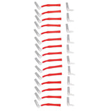25Pcs L Shape Push Pull Interdental Brush Oral Care Teeth Whitening Dental Tooth Pick Tooth Orthodontic Cleaning Brush Red