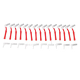 25Pcs L Shape Push Pull Interdental Brush Oral Care Teeth Whitening Dental Tooth Pick Tooth Orthodontic Cleaning Brush Red