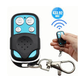433MHz Wireless Remote Control Switch Cloning Key Fob Doorbells With Keychain for Home Garage Blue 27A 12V 4 Keys