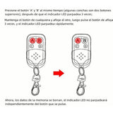 433MHz Wireless Remote Control Switch Cloning Key Fob Doorbells With Keychain for Home Garage Blue 27A 12V 4 Keys - Extra Image
