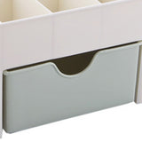 Cosmetics Makeup Organizer PP Multifunctional 6 Compartments Makeup Desk Organizer with Drawer Green - Extra Image