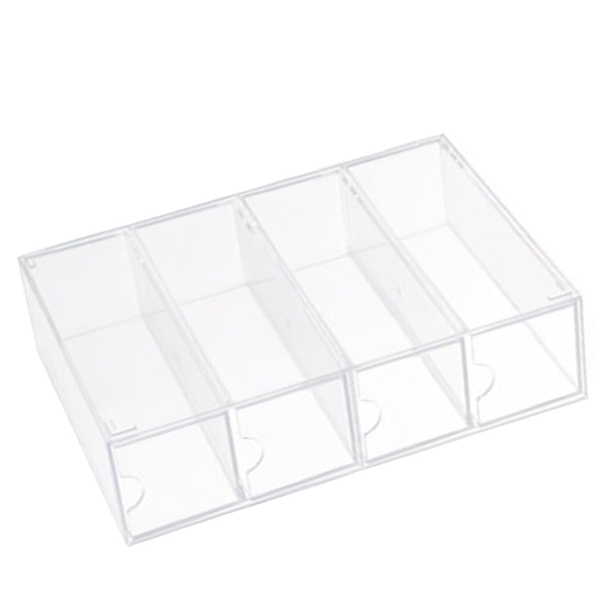 4 Drawers Eyeglass Storage Organizer Box Clear Acrylic Stackable Sunglasses Display Holder Organizer for Makeup Office Items