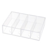 4 Drawers Eyeglass Storage Organizer Box Clear Acrylic Stackable Sunglasses Display Holder Organizer for Makeup Office Items