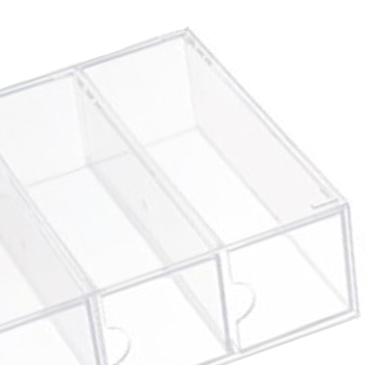 4 Drawers Eyeglass Storage Organizer Box Clear Acrylic Stackable Sunglasses Display Holder Organizer for Makeup Office Items