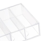 4 Drawers Eyeglass Storage Organizer Box Clear Acrylic Stackable Sunglasses Display Holder Organizer for Makeup Office Items