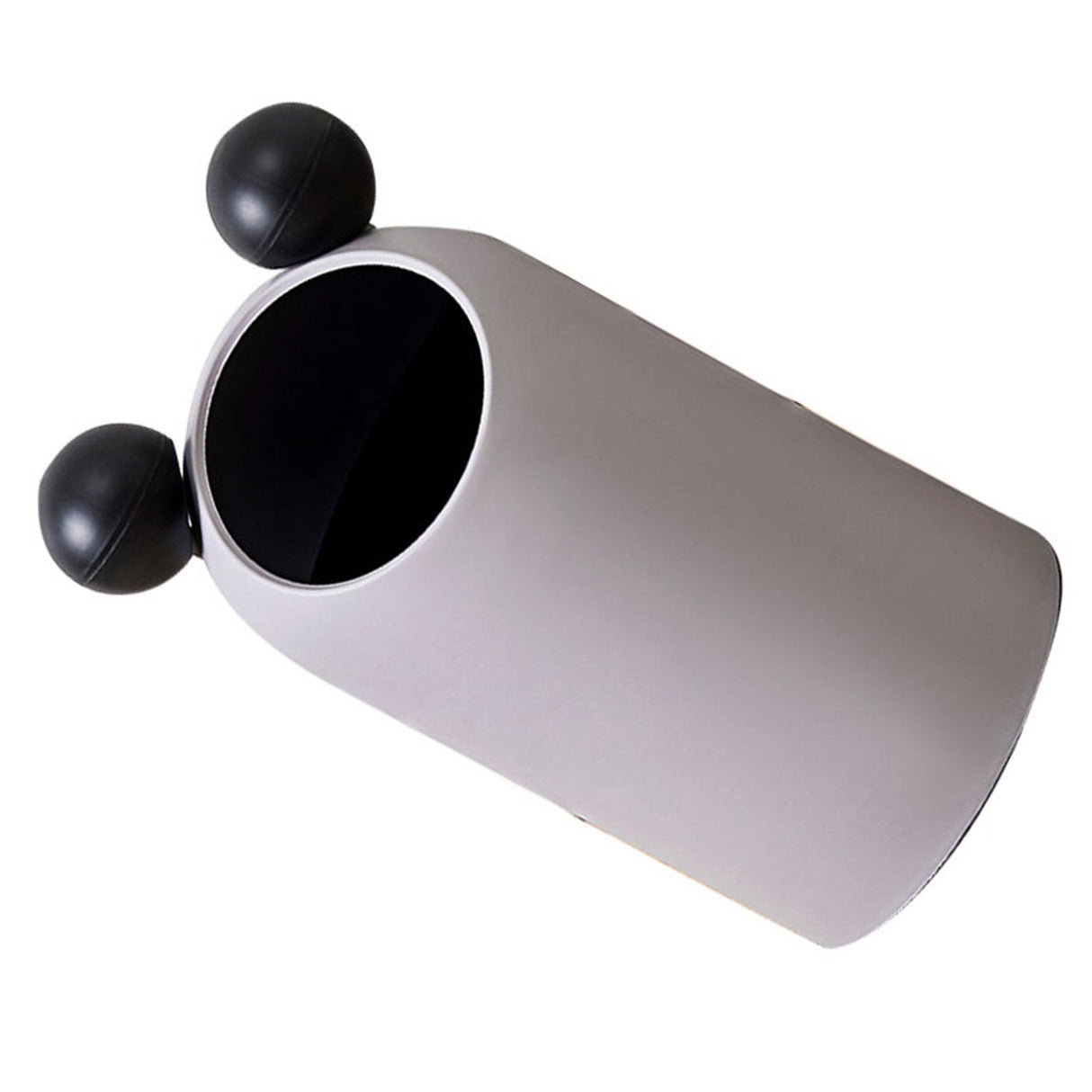 Trash Can Inclined Opening Large Capacity Modern Look Thickened Garbage Bin for Kitchen Bathroom Office Living Room Gray
