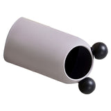 Trash Can Inclined Opening Large Capacity Modern Look Thickened Garbage Bin for Kitchen Bathroom Office Living Room Gray