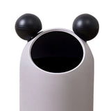 Trash Can Inclined Opening Large Capacity Modern Look Thickened Garbage Bin for Kitchen Bathroom Office Living Room Gray