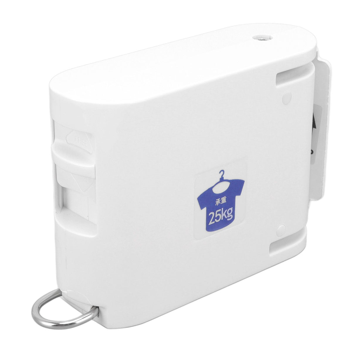 4.2m Thickened Retractable Clothesline Concealed Positioning Buckle Indoor Room Wall Mounted Clothes Line White