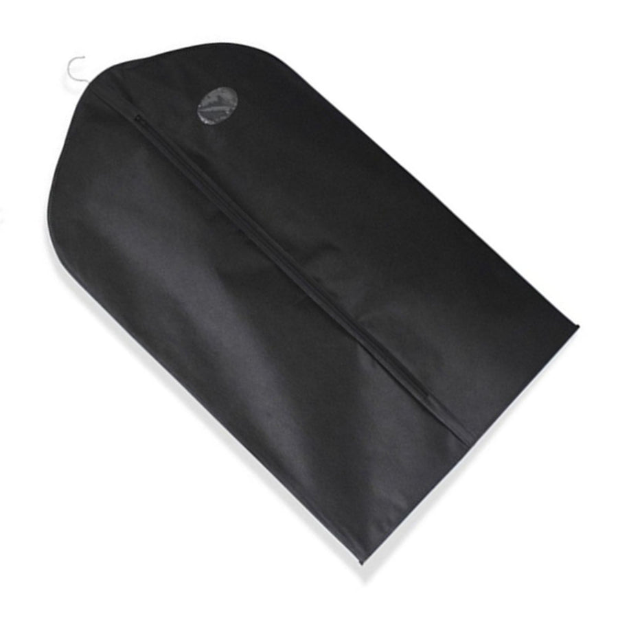 Suit Dust Cover Black Non Woven Fabrics Small Size Hanging Garment Bag for Travel Home