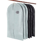 Suit Dust Cover Black Non Woven Fabrics Small Size Hanging Garment Bag for Travel Home