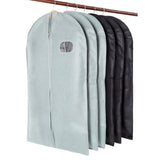 Suit Dust Cover Black Non Woven Fabrics Small Size Hanging Garment Bag for Travel Home - 45-Degree Angle