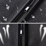 Suit Dust Cover Black Non Woven Fabrics Small Size Hanging Garment Bag for Travel Home