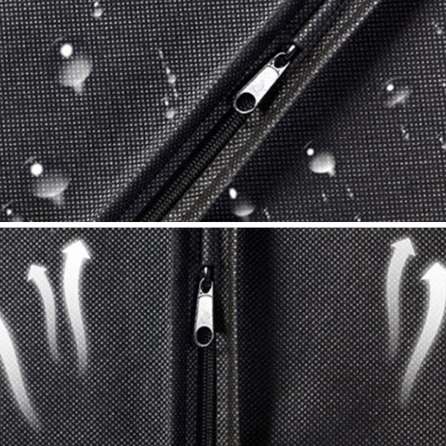 Suit Dust Cover Black Non Woven Fabrics Small Size Hanging Garment Bag for Travel Home