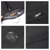 Suit Dust Cover Black Non Woven Fabrics Small Size Hanging Garment Bag for Travel Home