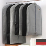 Suit Dust Cover Black Non Woven Fabrics Small Size Hanging Garment Bag for Travel Home - Extra Image