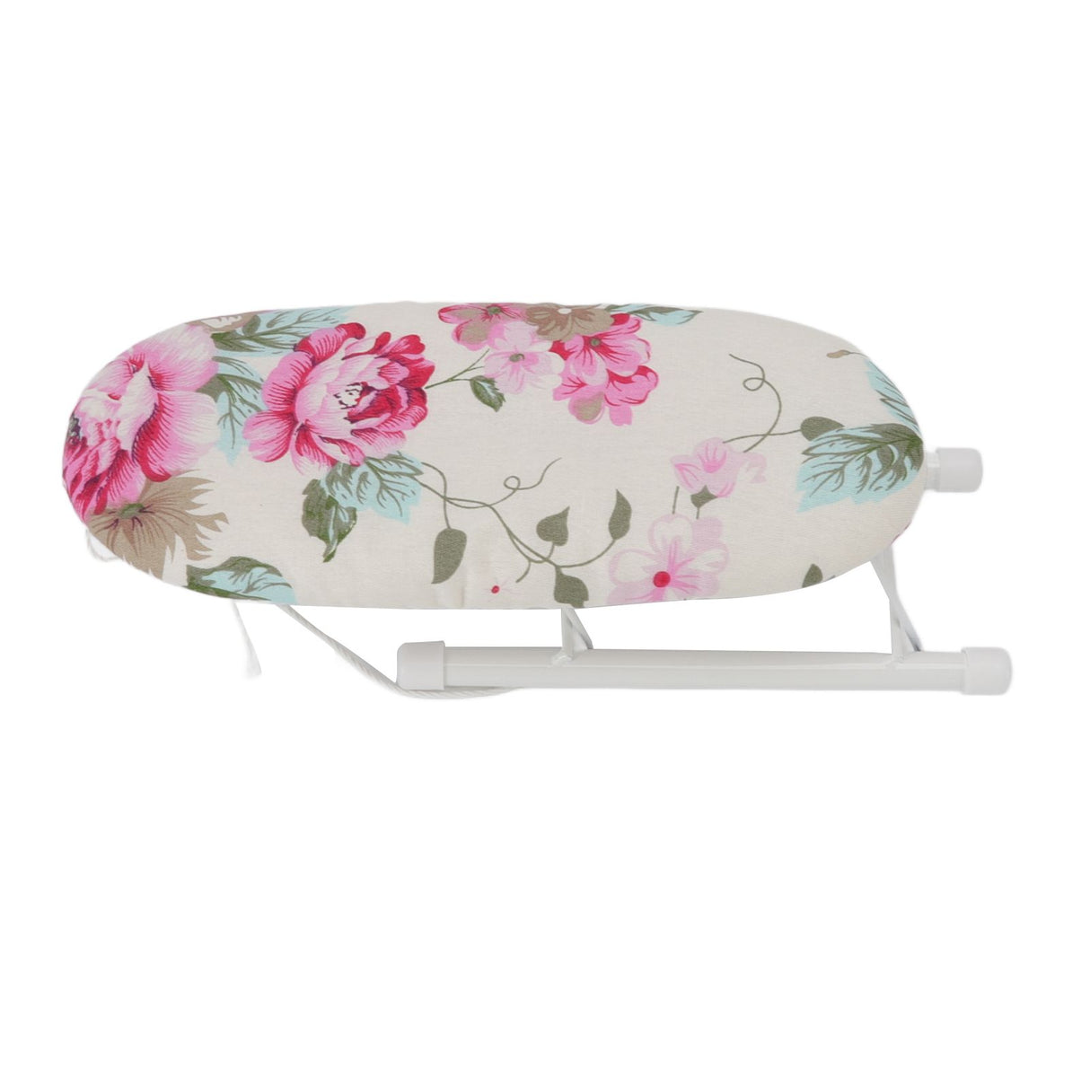 Tabletop Ironing Board Heat Resistant Foldable Portable Mini Ironing Board Clothes Ironing Accessories for Home Travel Peony Flower