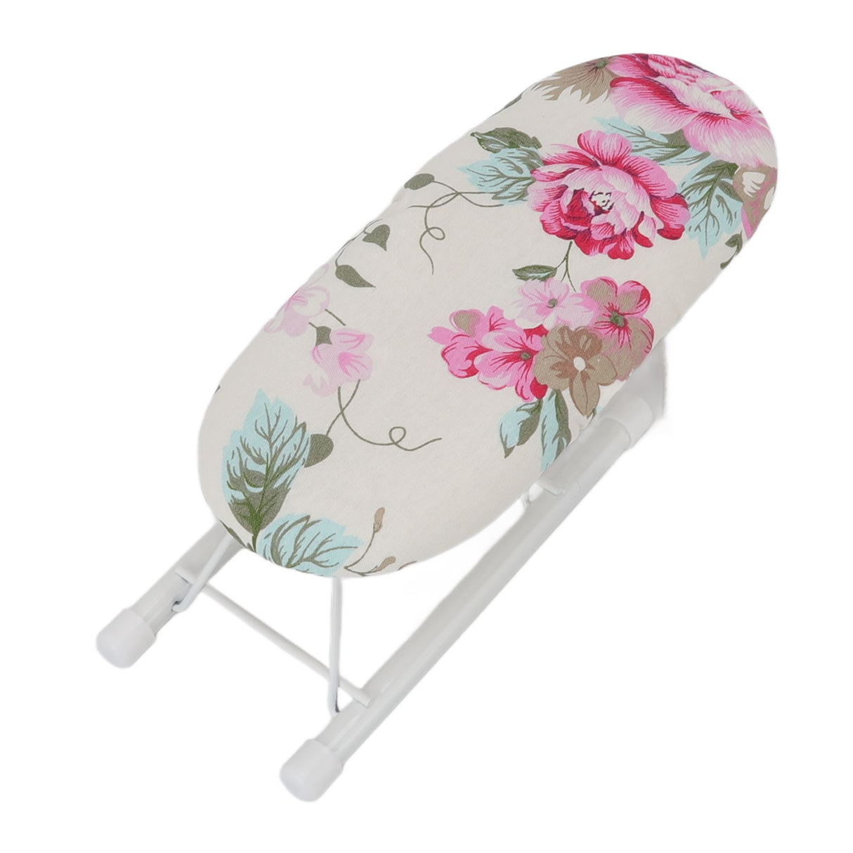 Tabletop Ironing Board Heat Resistant Foldable Portable Mini Ironing Board Clothes Ironing Accessories for Home Travel Peony Flower