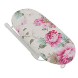 Tabletop Ironing Board Heat Resistant Foldable Portable Mini Ironing Board Clothes Ironing Accessories for Home Travel Peony Flower