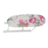 Tabletop Ironing Board Heat Resistant Foldable Portable Mini Ironing Board Clothes Ironing Accessories for Home Travel Peony Flower - Close-Up Angle
