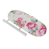 Tabletop Ironing Board Heat Resistant Foldable Portable Mini Ironing Board Clothes Ironing Accessories for Home Travel Peony Flower