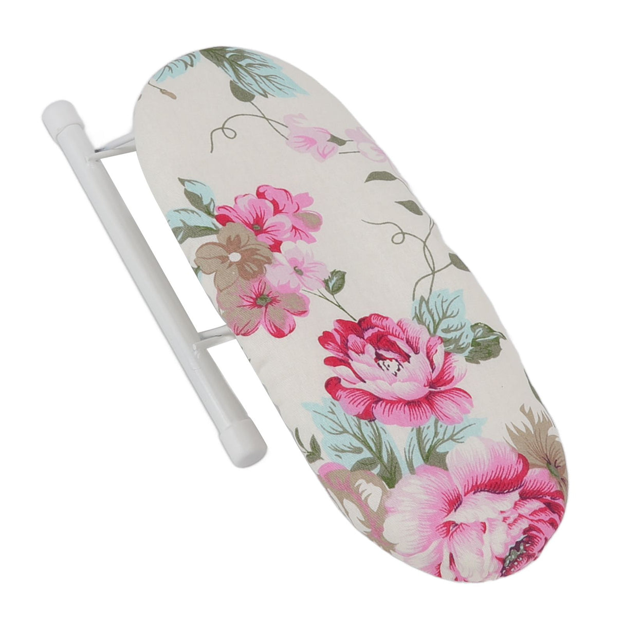 Tabletop Ironing Board Heat Resistant Foldable Portable Mini Ironing Board Clothes Ironing Accessories for Home Travel Peony Flower