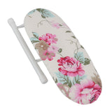 Tabletop Ironing Board Heat Resistant Foldable Portable Mini Ironing Board Clothes Ironing Accessories for Home Travel Peony Flower