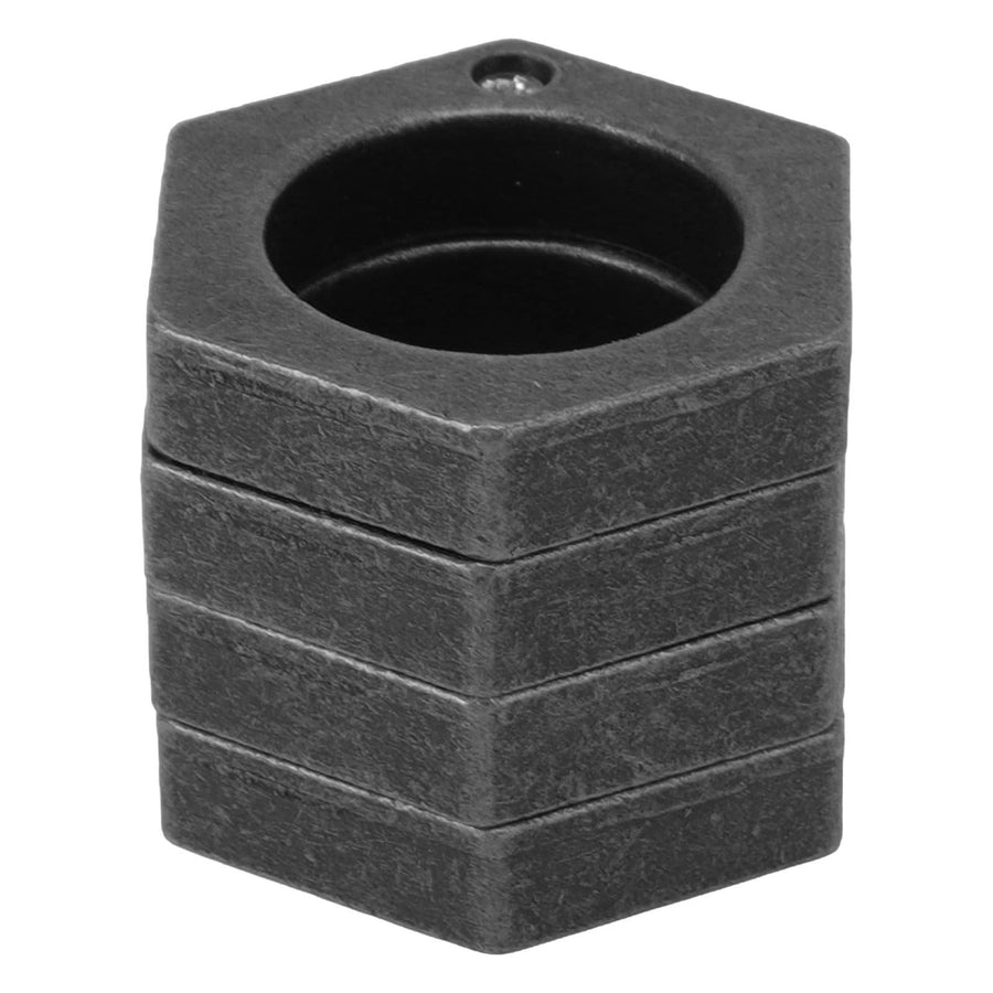 Defense Rings Aluminium Alloy Glossy Hexagonal Window Breaker for Emergency Defense Supplies Antique Silver