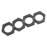 Defense Rings Aluminium Alloy Glossy Hexagonal Window Breaker for Emergency Defense Supplies Antique Silver