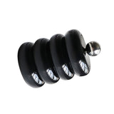 Nordic Style Qtip Holder Dispenser Desktop Dustproof Cotton Swab Storage Container Doughnut Shape Makeup Storage Box with Lid Black 4 Layers - 45-Degree Angle