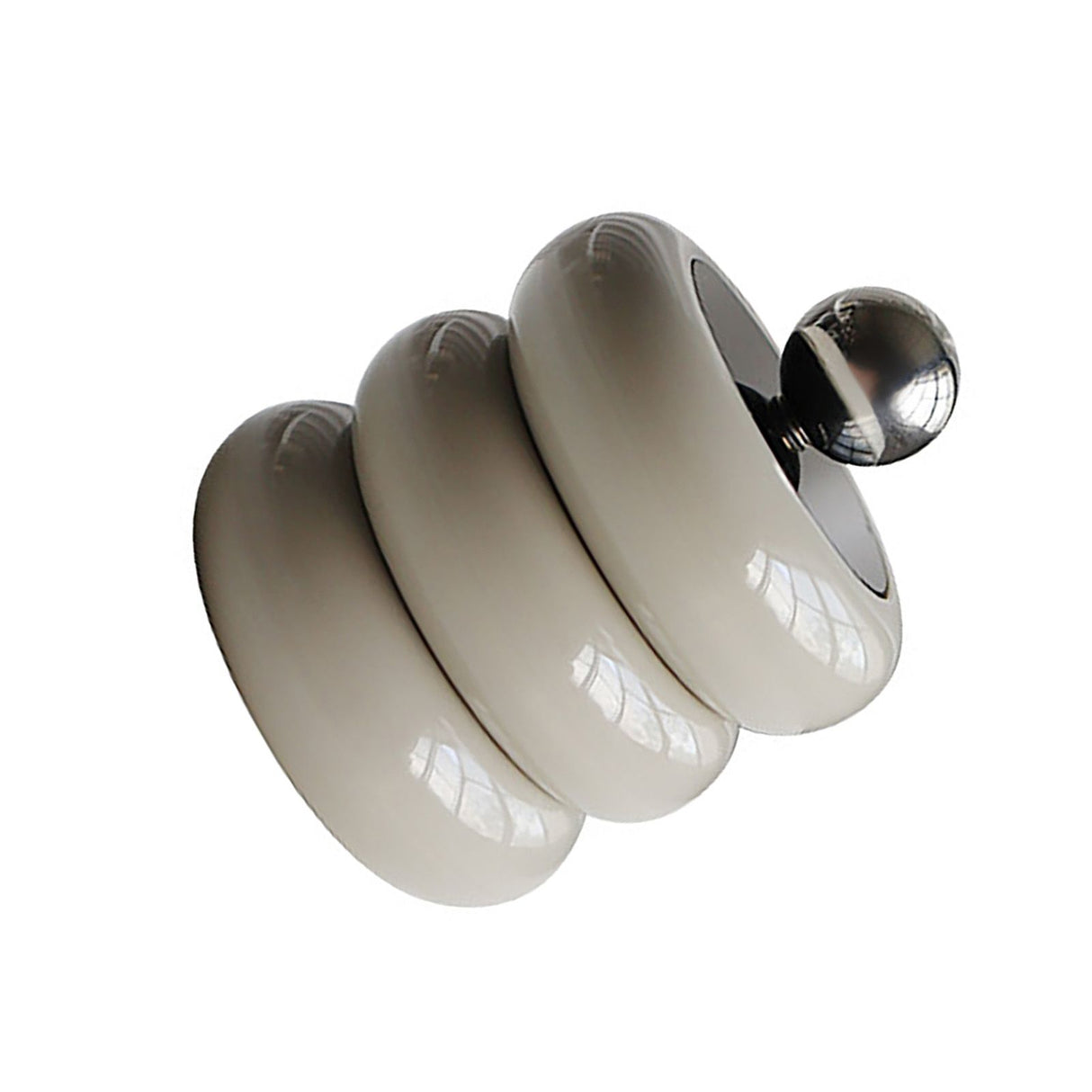 Nordic Style Qtip Holder Dispenser Desktop Dustproof Cotton Swab Storage Container Doughnut Shape Makeup Storage Box with Lid Khaki 3 Layers