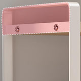 Desktop Bookshelf Organizer Desktop Organizer Office Storage Rack Warm White Simple Style - Low Angle