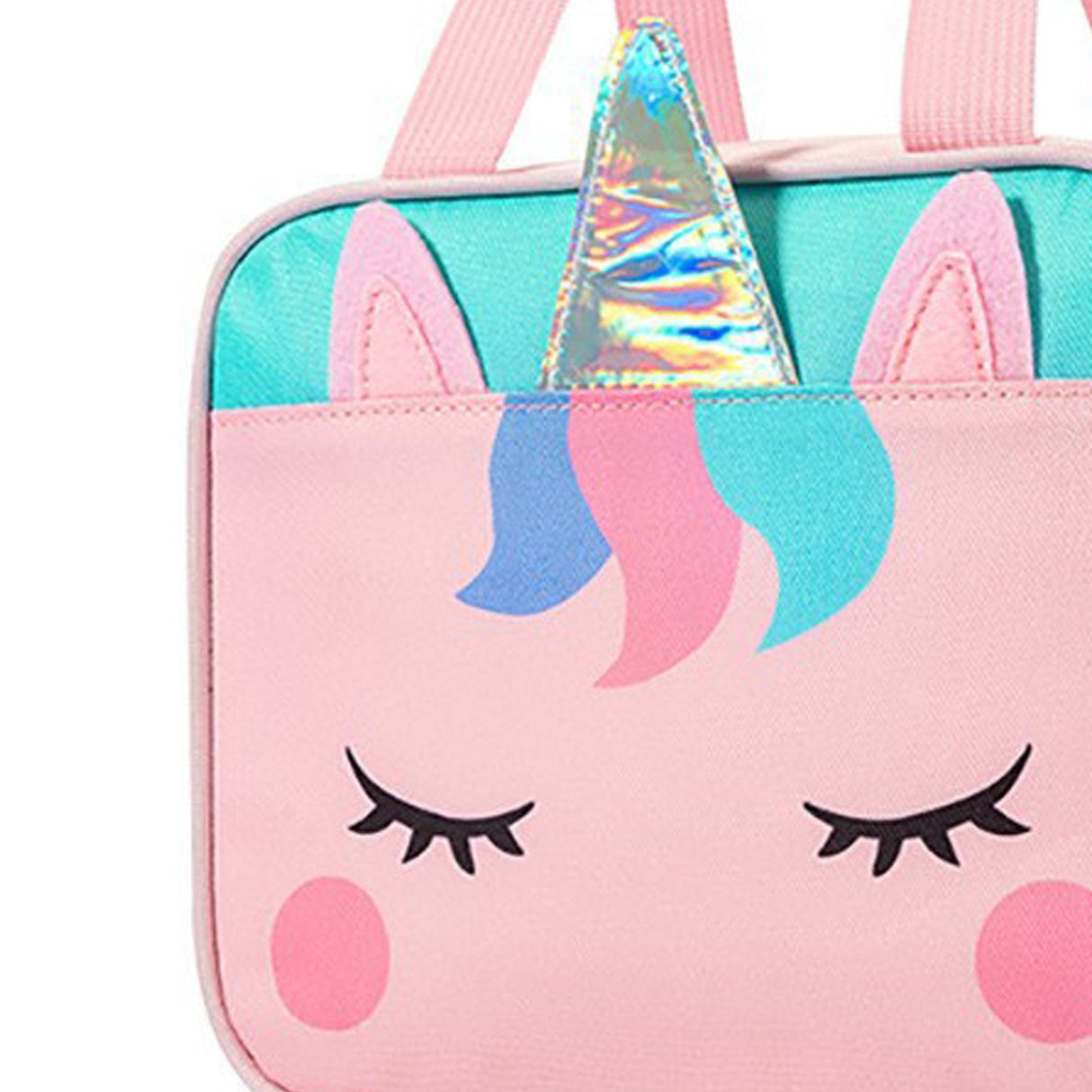 Children Lunch Bag Kindergarten Students Cartoon Portable Insulated Thermal Lunch Box Bag Pink