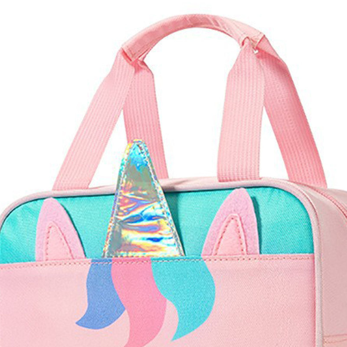 Children Lunch Bag Kindergarten Students Cartoon Portable Insulated Thermal Lunch Box Bag Pink