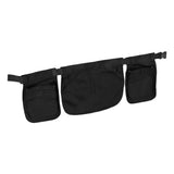 Waist Apron Bag Multi Pocket Waist Belt Bag Fashionable Zipper Closure Tool Waist Pouch for Gardening Hiking - Side View