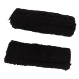2Pcs Wheelchair Armrest Pads Anti Slip Warm Berber Fleece Armrest Cover for Office Chair Computer Gaming Desk Chairs - Top-Down View