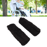 2Pcs Wheelchair Armrest Pads Anti Slip Warm Berber Fleece Armrest Cover for Office Chair Computer Gaming Desk Chairs
