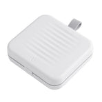 Magnetic Suction Sewing Box Portable Small Double Layer Magnetic Sewing Box Kit for Home Dormitory Travel White