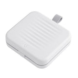 Magnetic Suction Sewing Box Portable Small Double Layer Magnetic Sewing Box Kit for Home Dormitory Travel White - Front View