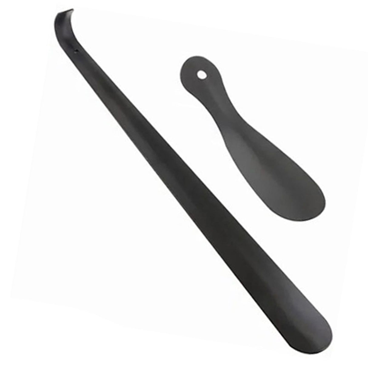 2 PCS Straight Handle Shoe Horn Anti Bending Stainless Steel Shoehorn for Seniors Pregnant Women