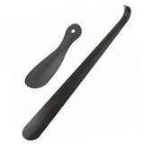2 PCS Straight Handle Shoe Horn Anti Bending Stainless Steel Shoehorn for Seniors Pregnant Women - Top-Down View