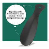 2 PCS Straight Handle Shoe Horn Anti Bending Stainless Steel Shoehorn for Seniors Pregnant Women