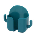 Self Adhesive Wall Mount Cell Phone Holder Wall Mount Phone Charging Holder for Home Office Bedroom Green - Front View
