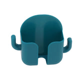 Self Adhesive Wall Mount Cell Phone Holder Wall Mount Phone Charging Holder for Home Office Bedroom Green - Top-Down View