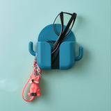 Self Adhesive Wall Mount Cell Phone Holder Wall Mount Phone Charging Holder for Home Office Bedroom Green - Extra Image