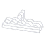 3Pcs Clothing Notched Hanger Non Slip No Marking Household Thickened Garment Coat Hanger for Bed Sheet White