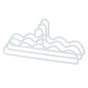 3Pcs Clothing Notched Hanger Non Slip No Marking Household Thickened Garment Coat Hanger for Bed Sheet White