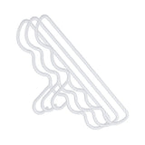 3Pcs Clothing Notched Hanger Non Slip No Marking Household Thickened Garment Coat Hanger for Bed Sheet White - Side View