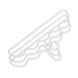 3Pcs Clothing Notched Hanger Non Slip No Marking Household Thickened Garment Coat Hanger for Bed Sheet White